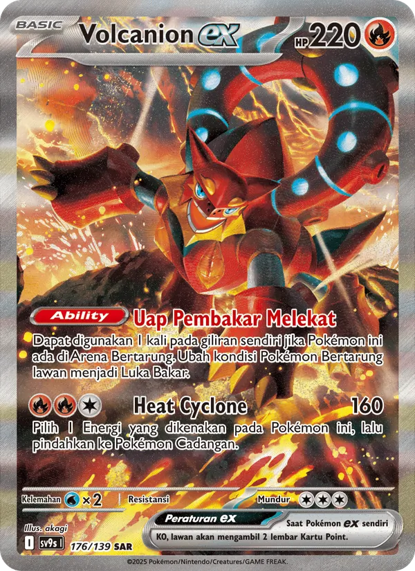Kartu Volcanion ex dari Ikatan Takdir, nomor 176/139