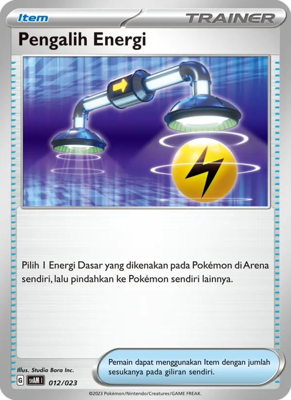 Kartu Pengalih Energi dari Fuecoco & Ampharos ex, nomor 012/23
