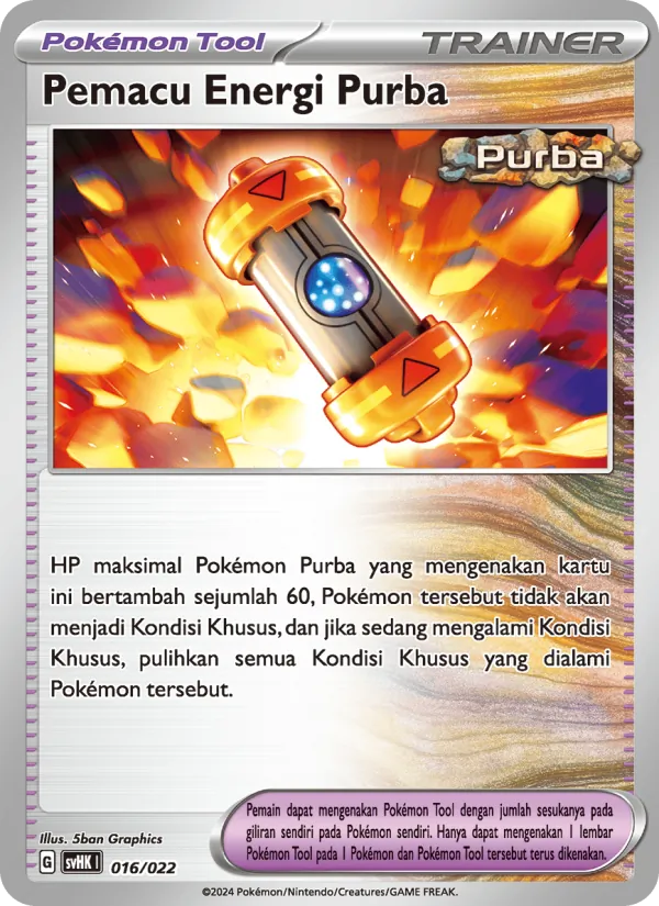 Kartu Pemacu Energi Purba dari Koraidon ex Purba, nomor 016/22