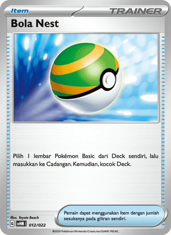 Kartu Bola Nest dari Miraidon ex Futur, nomor 012/22