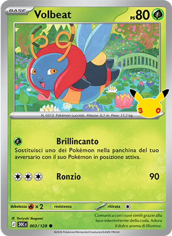 Carta Volbeat dell'espansione 30° Anniversario, numero 003/128