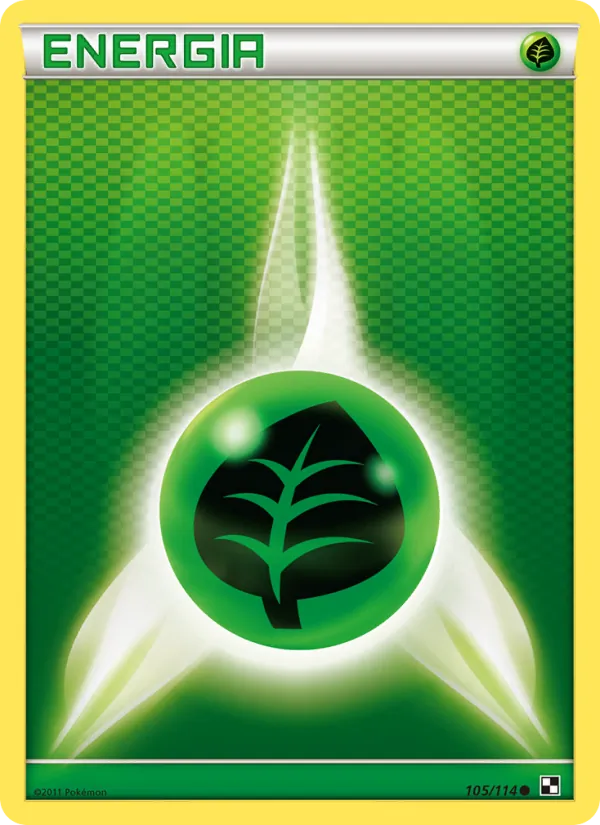 Carta Energia Erba dell'espansione Nero e Bianco, numero 105/114