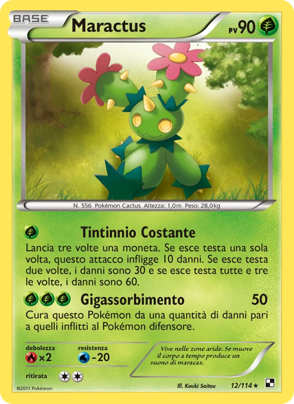Carta Maractus dell'espansione Nero e Bianco, numero 12/114