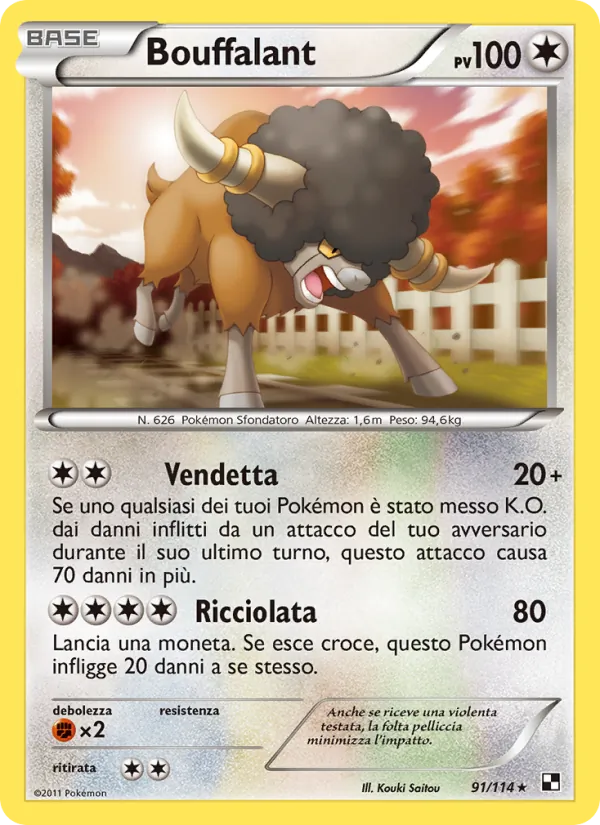 Carta Bouffalant dell'espansione Nero e Bianco, numero 91/114