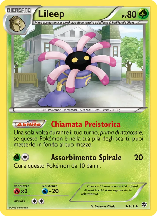 Carta Lileep dell'espansione Esplosione Plasma, numero 3/101