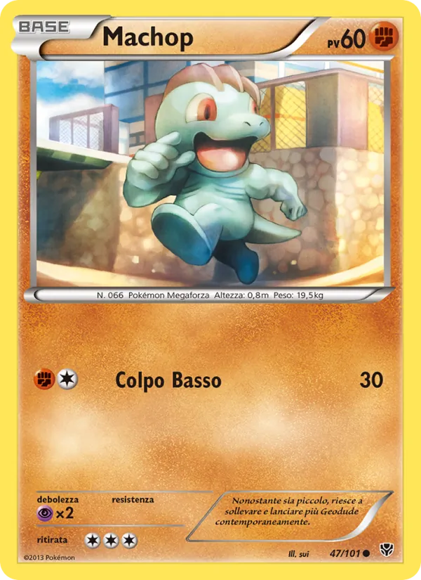 Carta Machop dell'espansione Esplosione Plasma, numero 47/101
