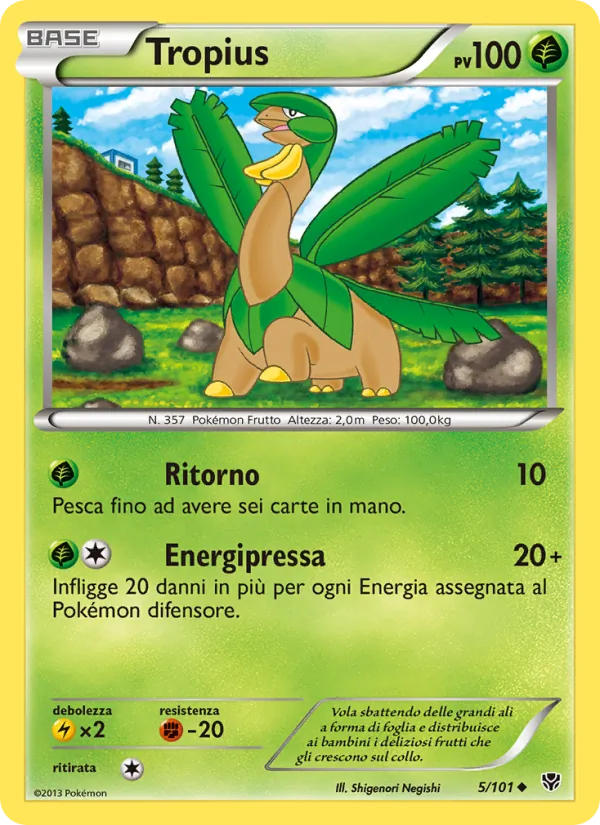 Carta Tropius dell'espansione Esplosione Plasma, numero 5/101