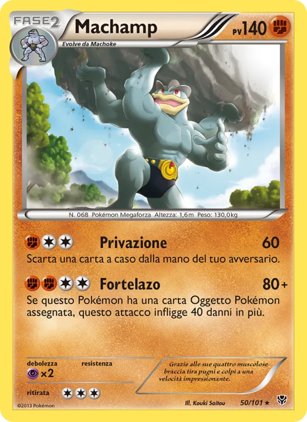 Carta Machamp dell'espansione Esplosione Plasma, numero 50/101