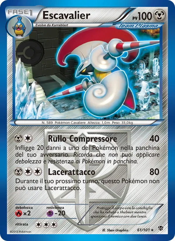 Carta Escavalier dell'espansione Esplosione Plasma, numero 61/101