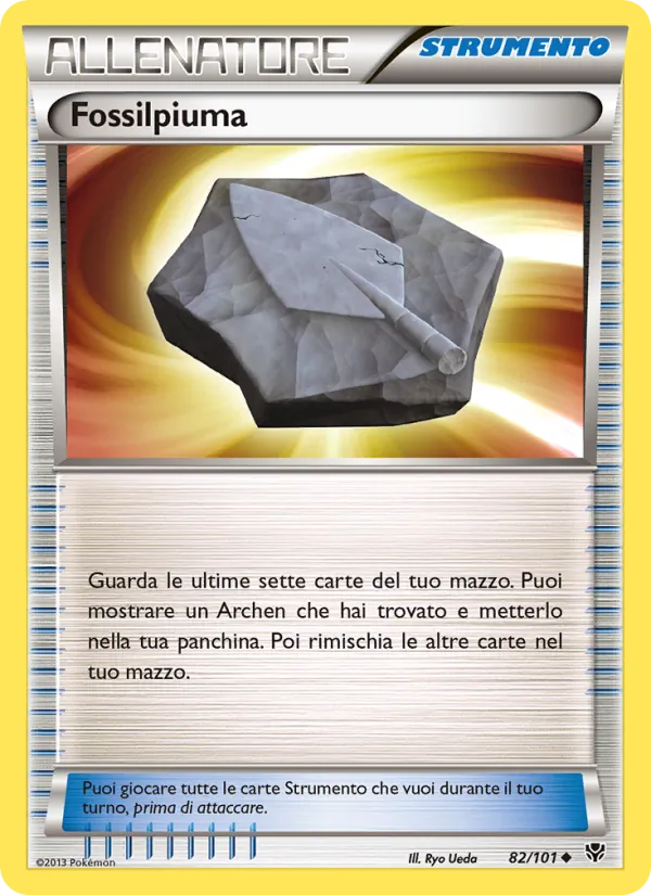 Carta Fossilpiuma dell'espansione Esplosione Plasma, numero 82/101