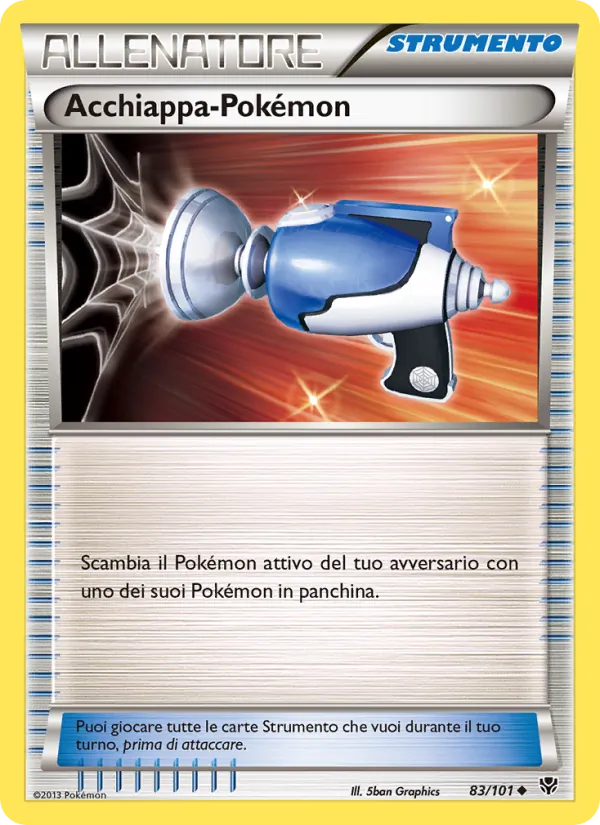 Carta Acchiappa-Pokémon dell'espansione Esplosione Plasma, numero 83/101