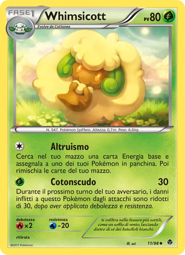 Carta Whimsicott dell'espansione Nuove Forze, numero 11/98
