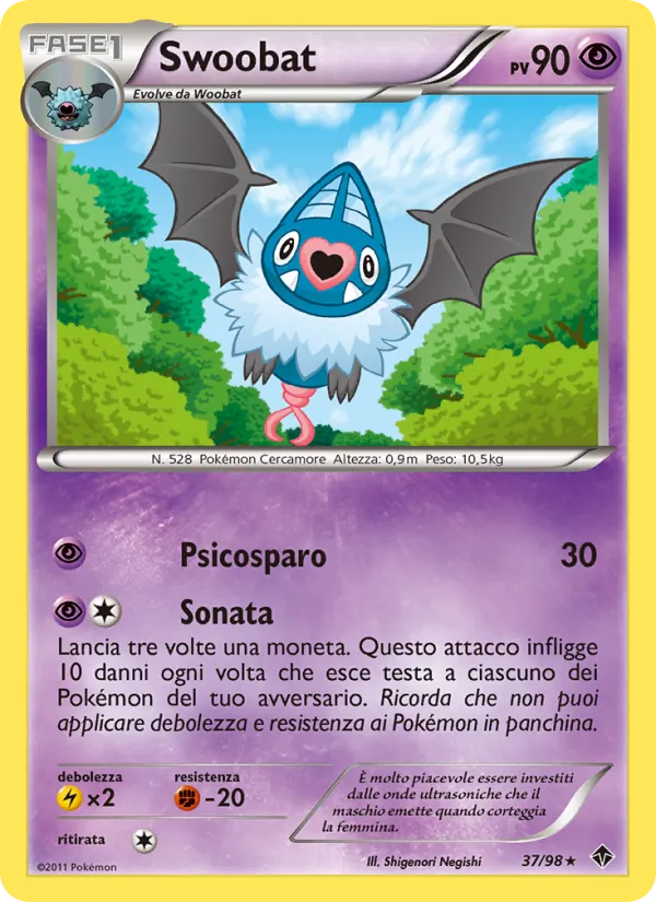 Carta Swoobat dell'espansione Nuove Forze, numero 37/98