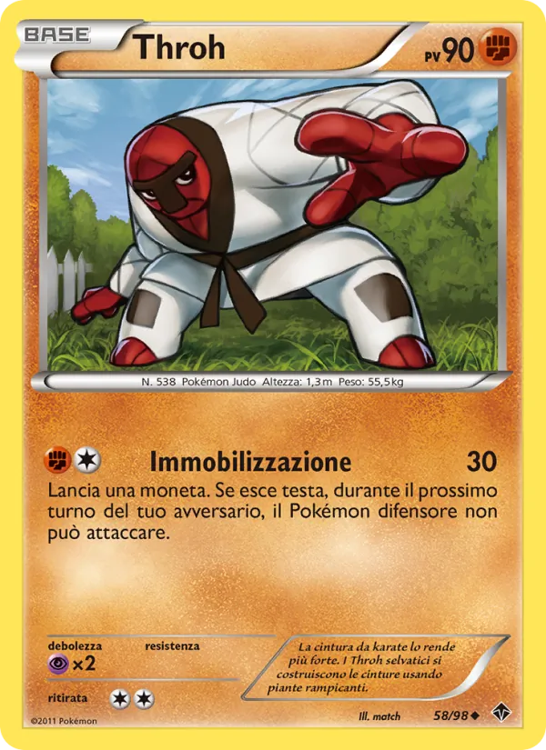 Carta Throh dell'espansione Nuove Forze, numero 58/98