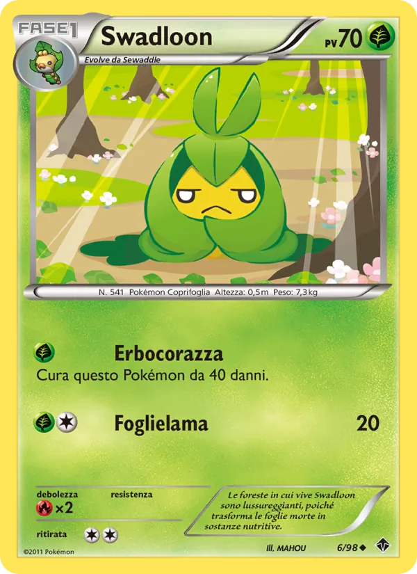Carta Swadloon dell'espansione Nuove Forze, numero 6/98