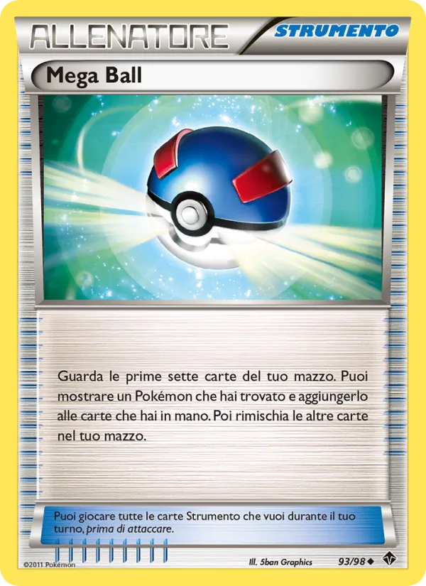 Carta Mega Ball dell'espansione Nuove Forze, numero 93/98