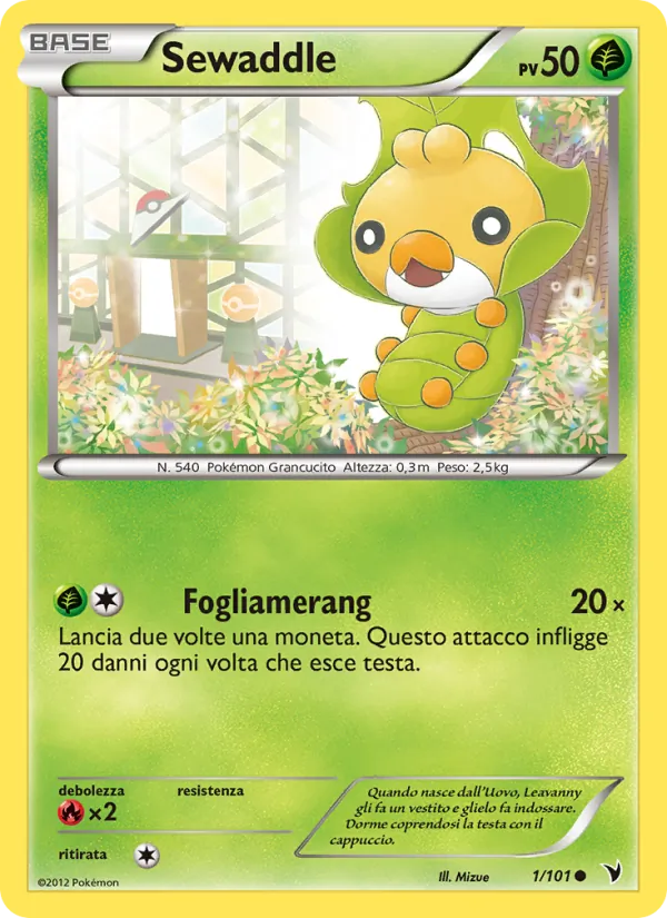Carta Sewaddle dell'espansione Vittorie Regali, numero 1/101
