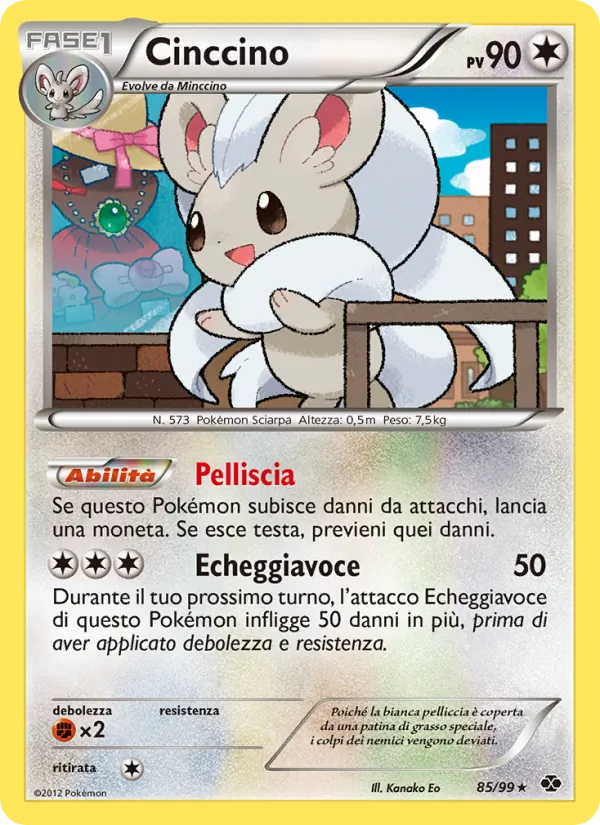 Carta Cinccino dell'espansione Destini Futuri, numero 85/99