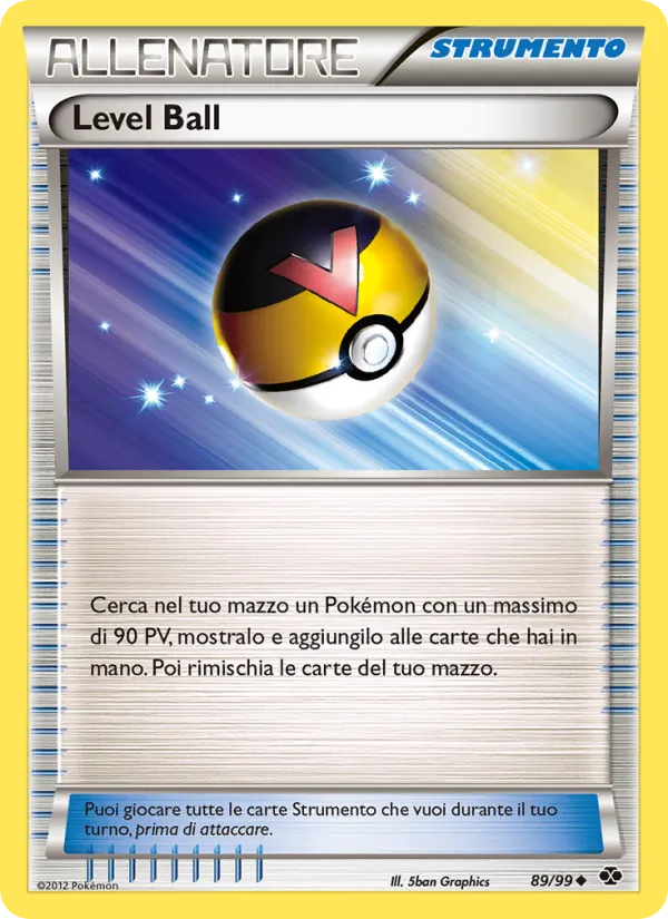 Carta Level Ball dell'espansione Destini Futuri, numero 89/99