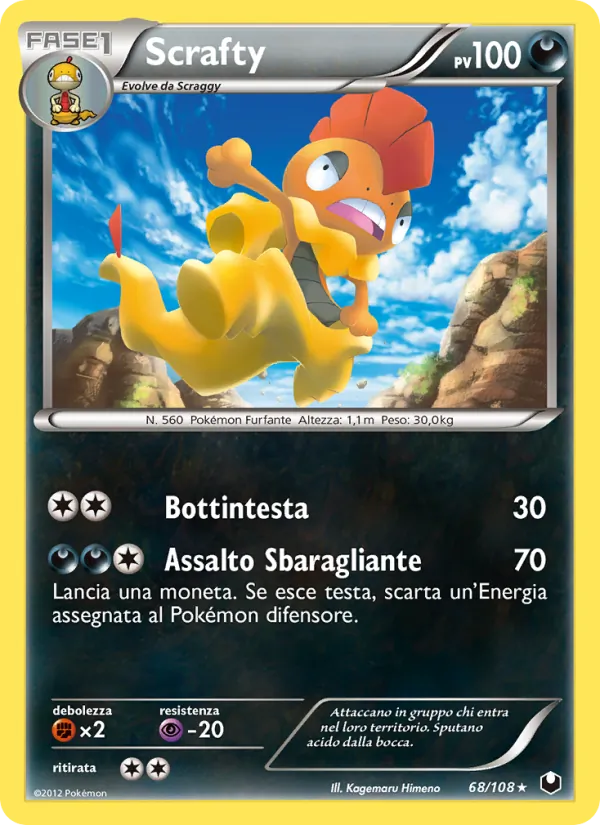 Carta Scrafty dell'espansione Esploratori delle Tenebre, numero 68/108