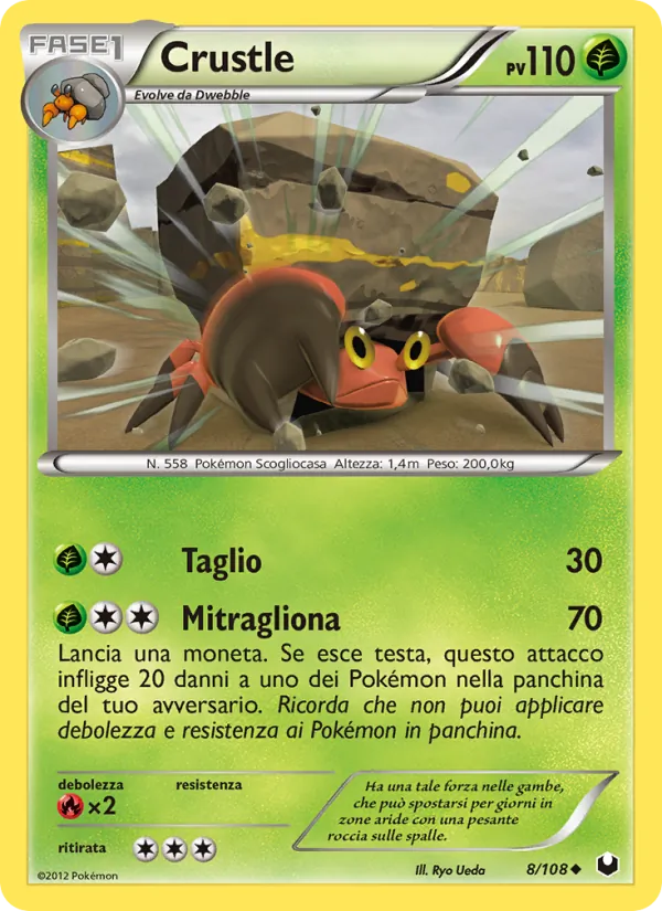 Carta Crustle dell'espansione Esploratori delle Tenebre, numero 8/108
