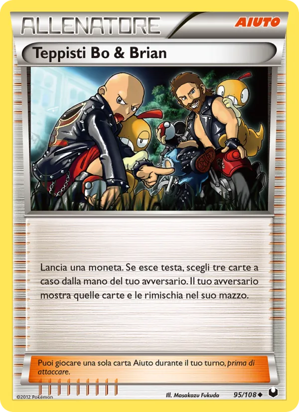 Carta Teppisti Bo & Brian dell'espansione Esploratori delle Tenebre, numero 95/108
