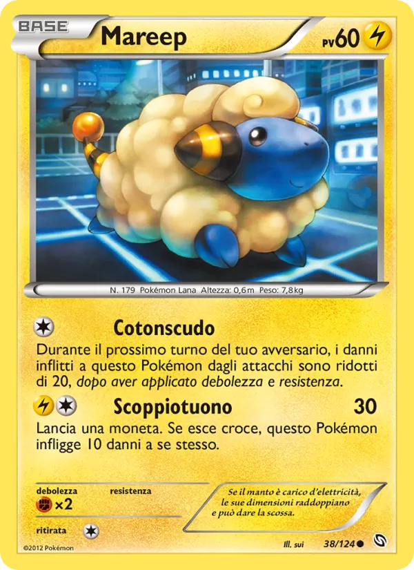 Carta Mareep dell'espansione Stirpe dei Draghi, numero 38/124