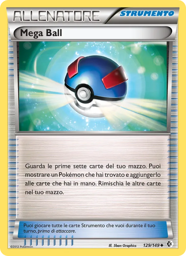 Carta Mega Ball dell'espansione Confini Varcati, numero 129/149