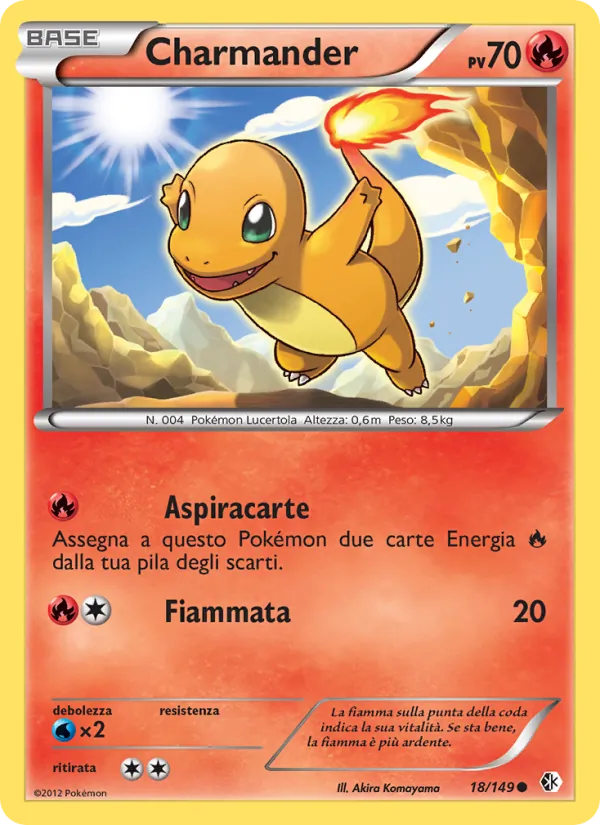 Carta Charmander dell'espansione Confini Varcati, numero 18/149