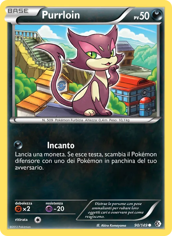 Carta Purrloin dell'espansione Confini Varcati, numero 90/149