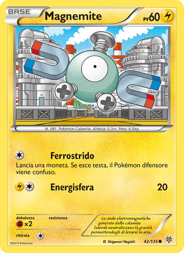 Carta Magnemite dell'espansione Uragano Plasma, numero 42/135