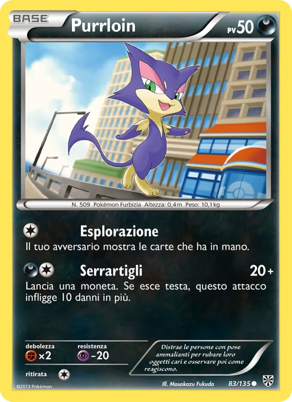 Carta Purrloin dell'espansione Uragano Plasma, numero 83/135