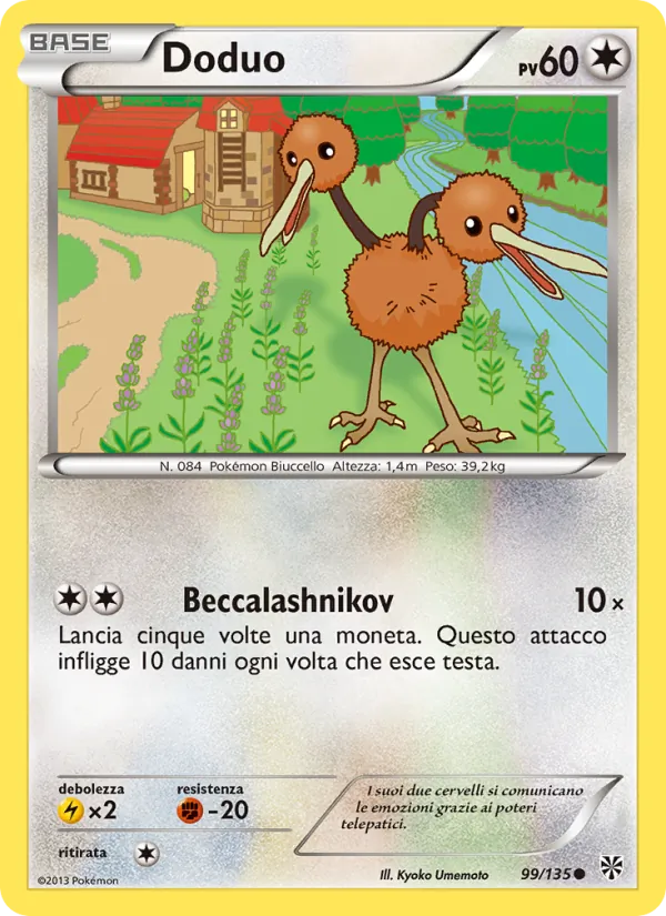 Carta Doduo dell'espansione Uragano Plasma, numero 99/135