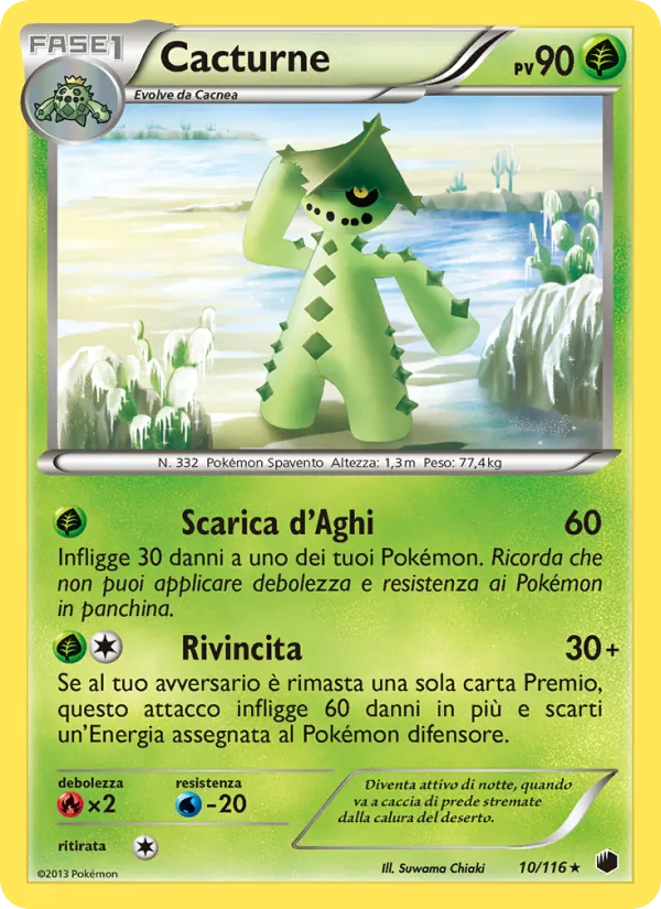 Carta Cacturne dell'espansione Glaciazione Plasma, numero 10/116