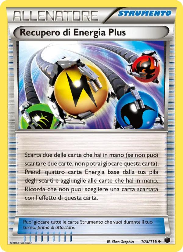 Carta Recupero di Energia Plus dell'espansione Glaciazione Plasma, numero 103/116