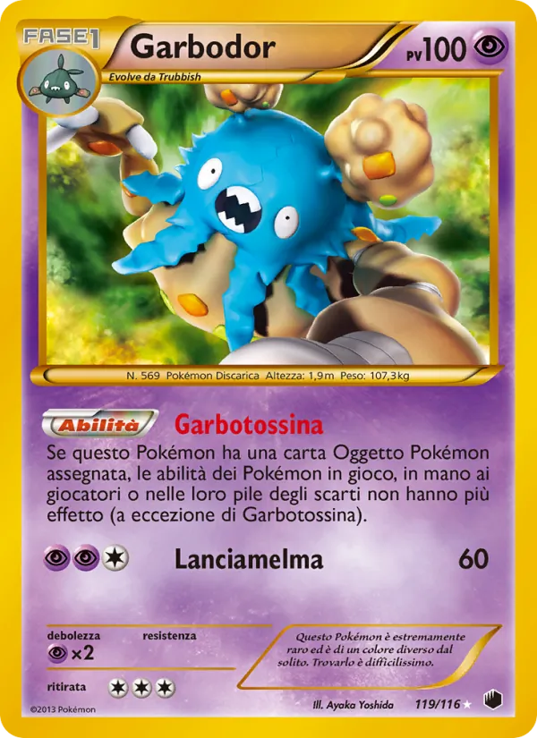 Carta Garbodor dell'espansione Glaciazione Plasma, numero 119/116
