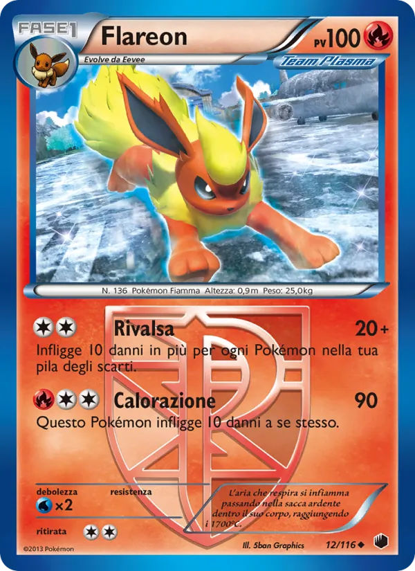 Carta Flareon dell'espansione Glaciazione Plasma, numero 12/116