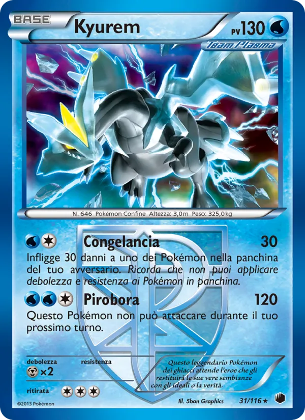 Carta Kyurem dell'espansione Glaciazione Plasma, numero 31/116