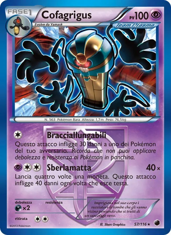 Carta Cofagrigus dell'espansione Glaciazione Plasma, numero 57/116
