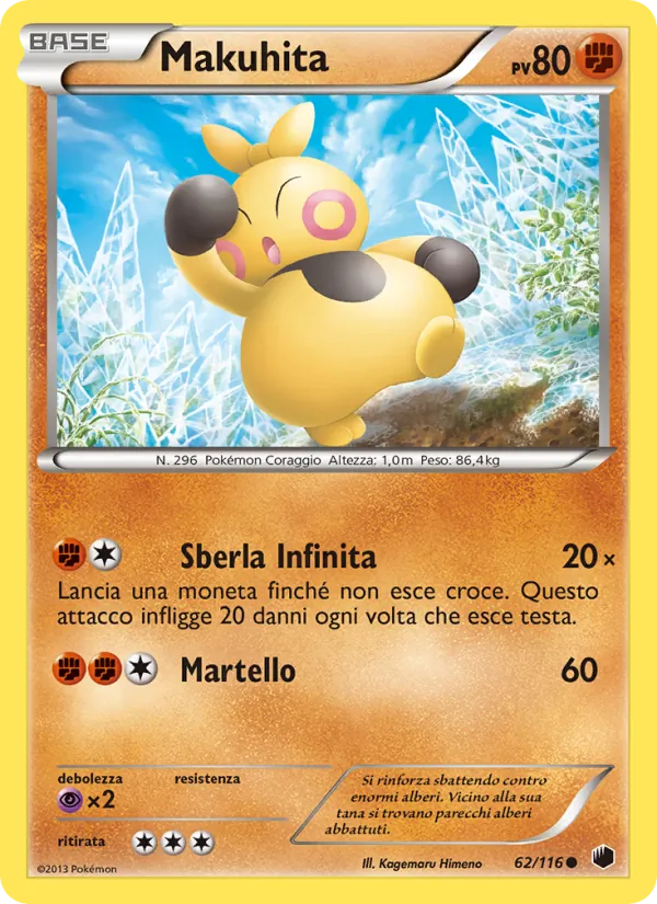 Carta Makuhita dell'espansione Glaciazione Plasma, numero 62/116