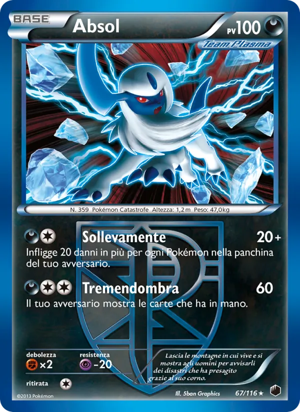 Carta Absol dell'espansione Glaciazione Plasma, numero 67/116