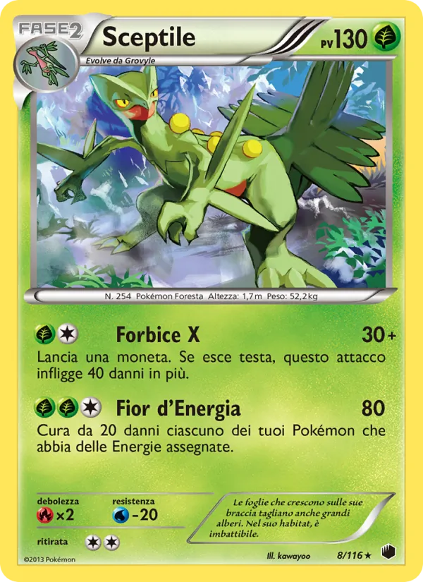 Carta Sceptile dell'espansione Glaciazione Plasma, numero 8/116