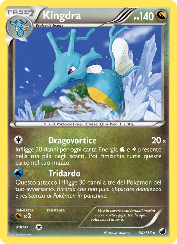 Carta Kingdra dell'espansione Glaciazione Plasma, numero 84/116