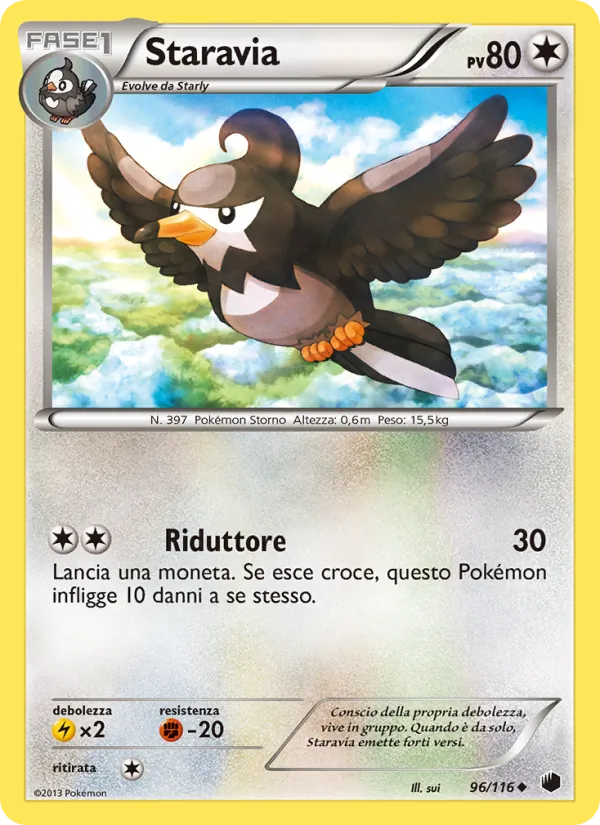 Carta Staravia dell'espansione Glaciazione Plasma, numero 96/116