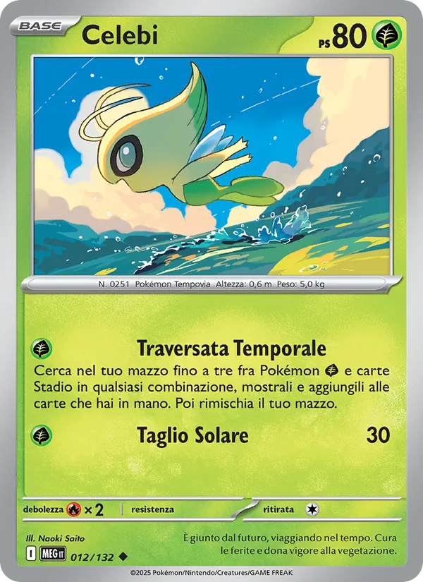 Carta Celebi dell'espansione Megaevoluzione, numero 012/132