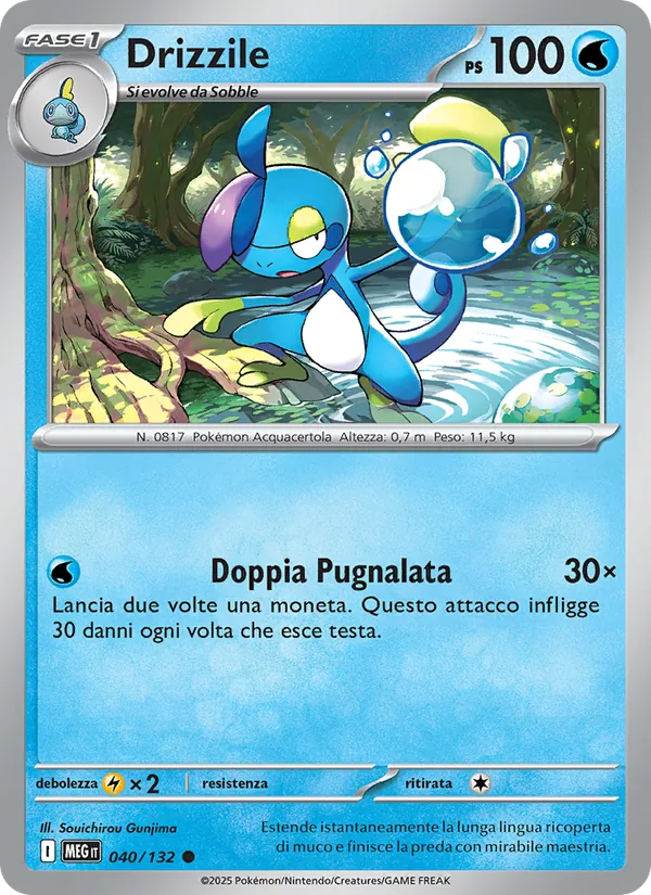 Carta Drizzile dell'espansione Megaevoluzione, numero 040/132