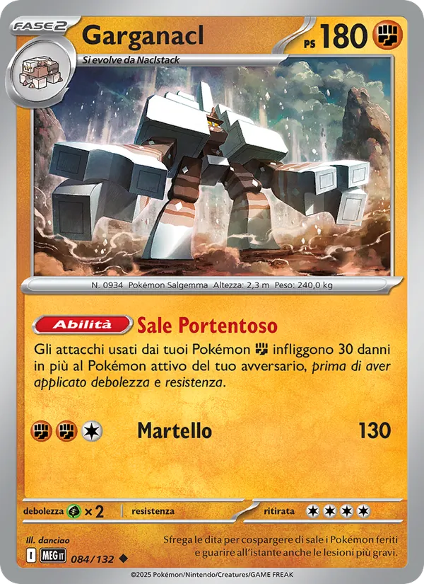 Carta Garganacl dell'espansione Megaevoluzione, numero 084/132