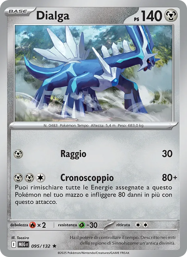 Carta Dialga dell'espansione Megaevoluzione, numero 095/132