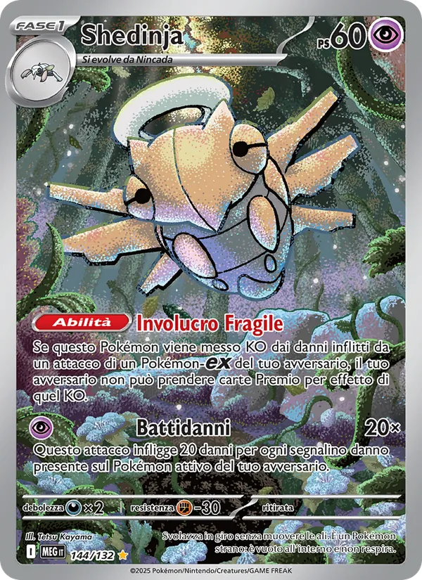Carta Shedinja dell'espansione Megaevoluzione, numero 144/132