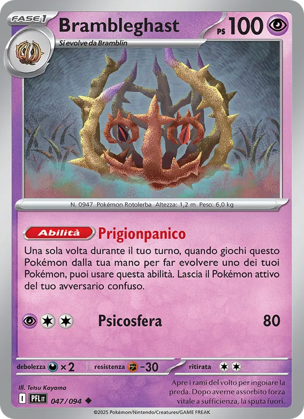 Carta Brambleghast dell'espansione Fiamme Spettrali, numero 047/94